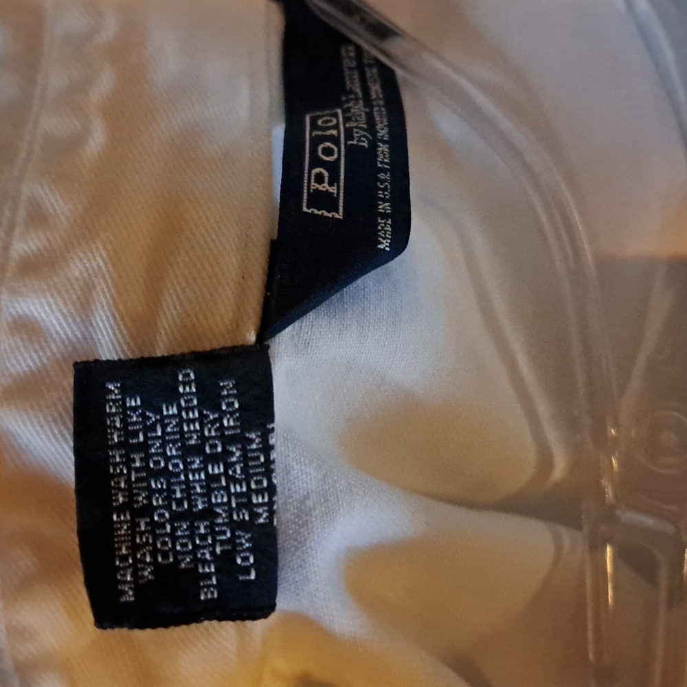 Polo Ralph Lauren White Full Zip 100% Cotton Jacket Size L - Picture 4 of 7